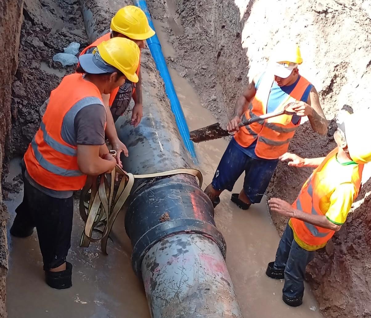 RESISTENCIA: SAMEEP REPARÓ EL ACUEDUCTO CARPINCHO MACHO Y RESTABLECIÓ EL SERVICIO DE AGUA POTABLE.