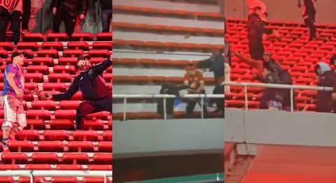 GRAVES INCIDENTES ENTRE LOS HINCHAS DE LA U DE CHILE E INDEPENDIENTE: HAY HERIDOS GRAVES.