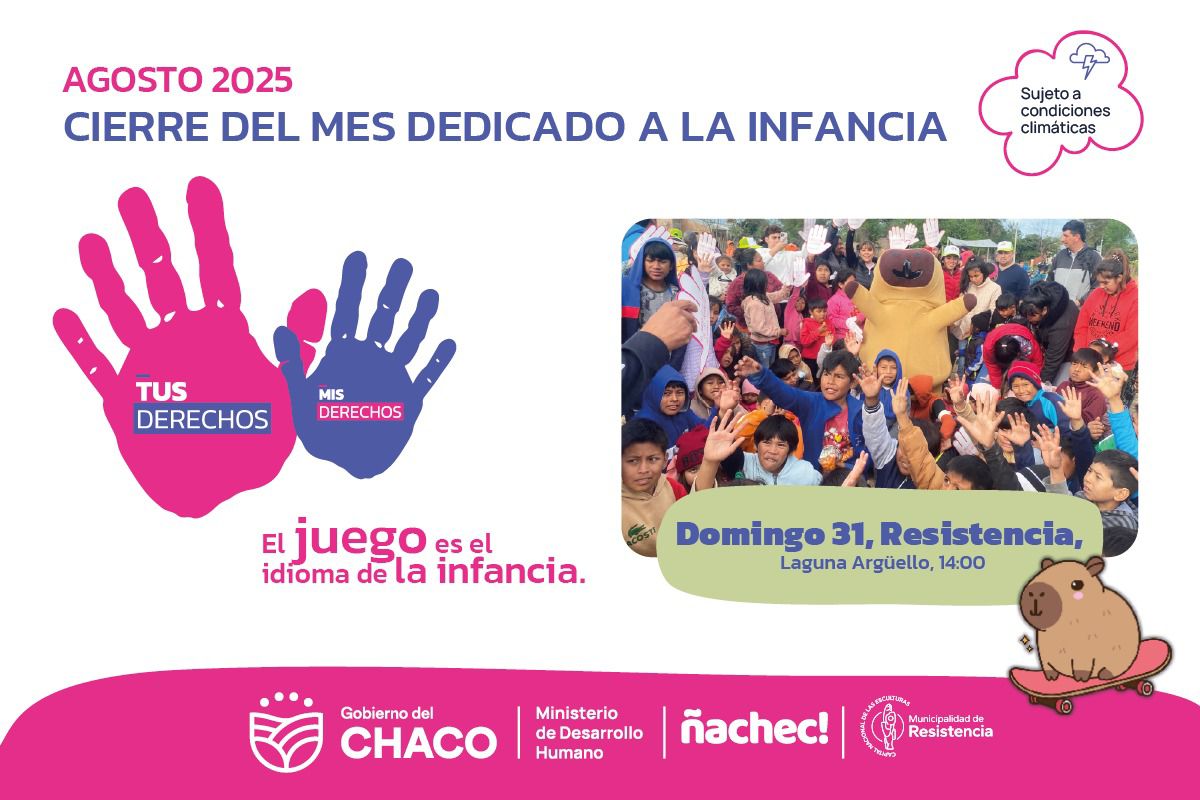 CAMPAÑA “TUS DERECHOS, MIS DERECHOS”: UN DOMINGO DE JUEGOS Y SONRISAS EN RESISTENCIA.