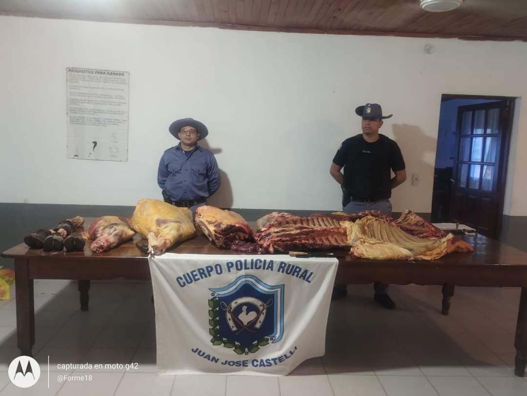 FUERTE OPERATIVO DE LA POLICÍA RURAL EN CAMINOS VECINALES DE J.J CASTELLI. 