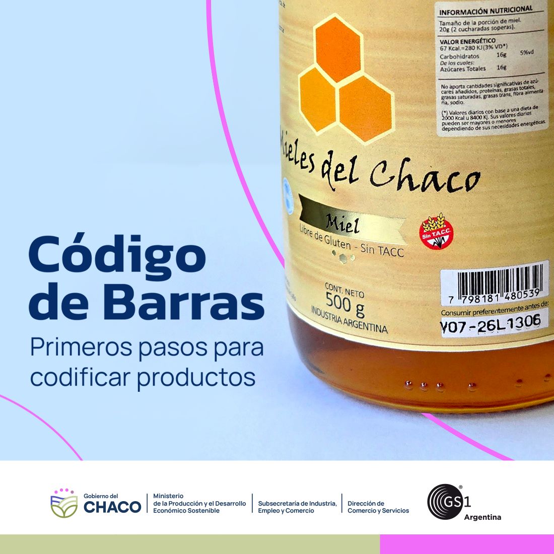 CÓDIGO DE BARRAS: SE REALIZÓ LA CAPACITACIÓN PARA EMPRESAS CHAQUEÑAS.