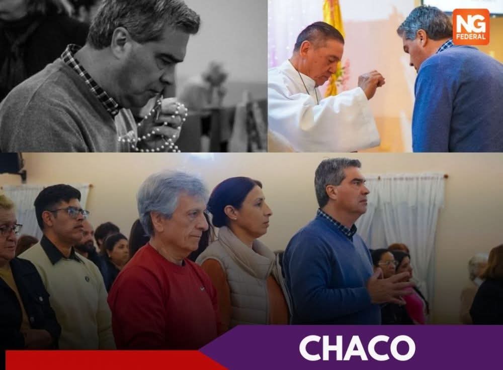 JUNTO AL INTENDENTE PROCESADO DE TACO POZO, CAPITANICH ORÓ POR EL FUTURO DEL CHACO.