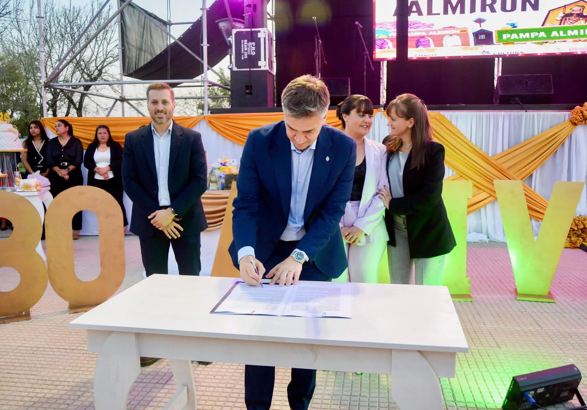 PAMPA ALMIRÓN FESTEJÓ SUS 80 AÑOS CON OBRAS, CONVENIOS Y SUEÑOS RENOVADOS.