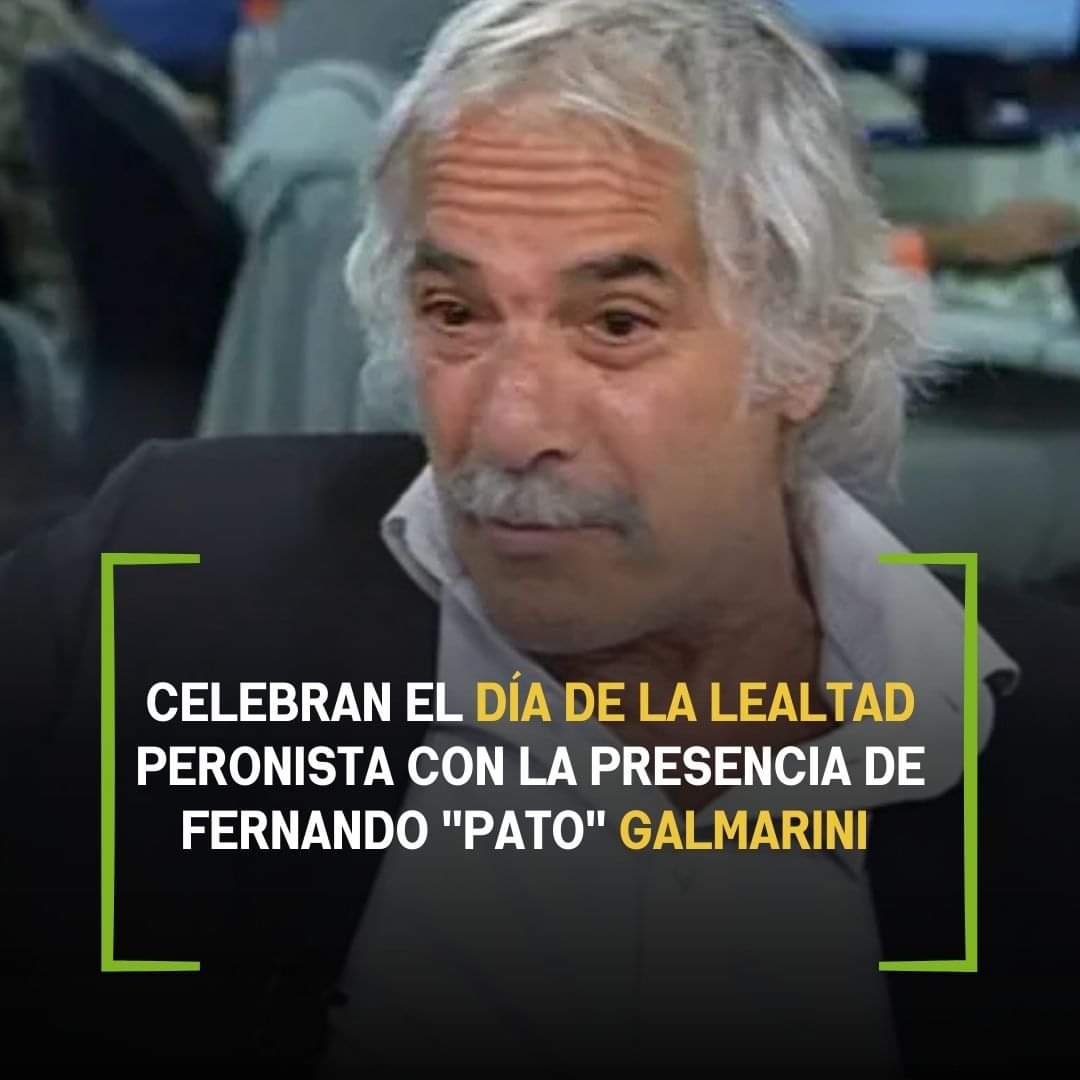 CELEBRAN EL DÍA DE LA LEALTAD PERONISTA CON LA PRESENCIA DE PATO GALMARINI.