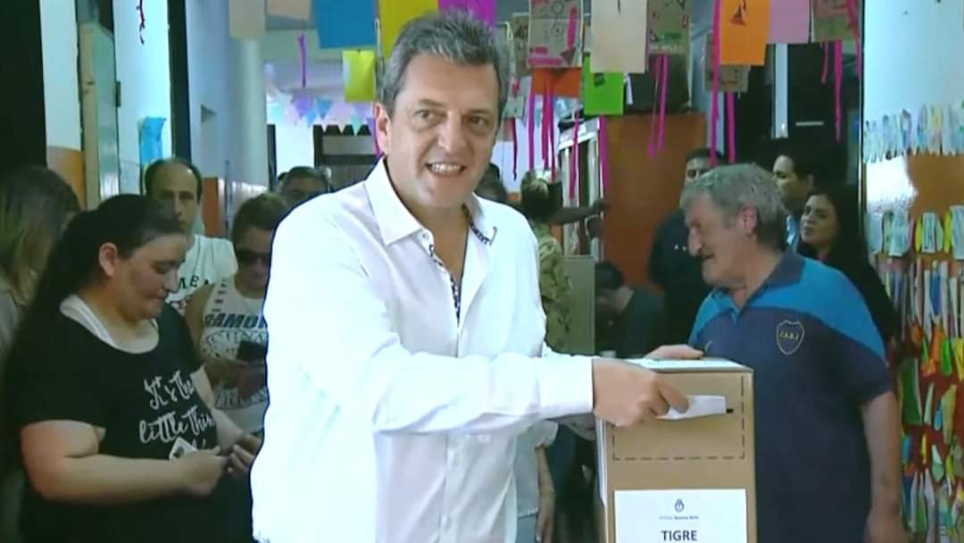 SERGIO MASSA EMITIÓ SU VOTO: 