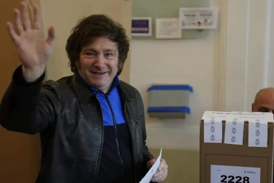 VOTÓ JAVIER MILEI: 