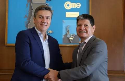 EL PRESIDENTE DEL CAME RECIBIÓ AL GOBERNADOR ELECTO LEANDRO ZDERO.