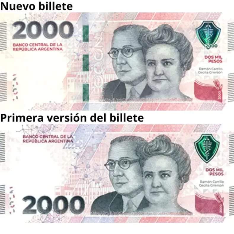 EMITEN UNA NUEVA VERSIÓN DEL BILLETE DE 2 MIL PESOS.