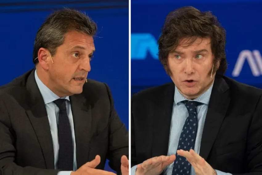 ELECCIONES 2023: SERGIO MASSA Y JAVIER MILEI SE ENFRENTAN EN EL ÚLTIMO DEBATE ANTES DEL BALOTAJE.