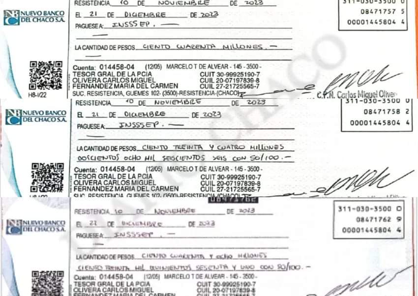 EL GOBIERNO SE APRESTA A PAGARLE A PRESTADORES DE SALUD CON CHEQUES A FECHA Y HAY ALARMA EN EL EQUIPO DE ZDERO.