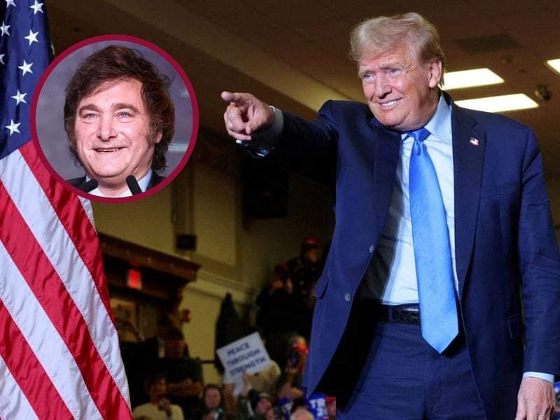 JAVIER MILEI SALUDÓ A DONALD TRUMP: 