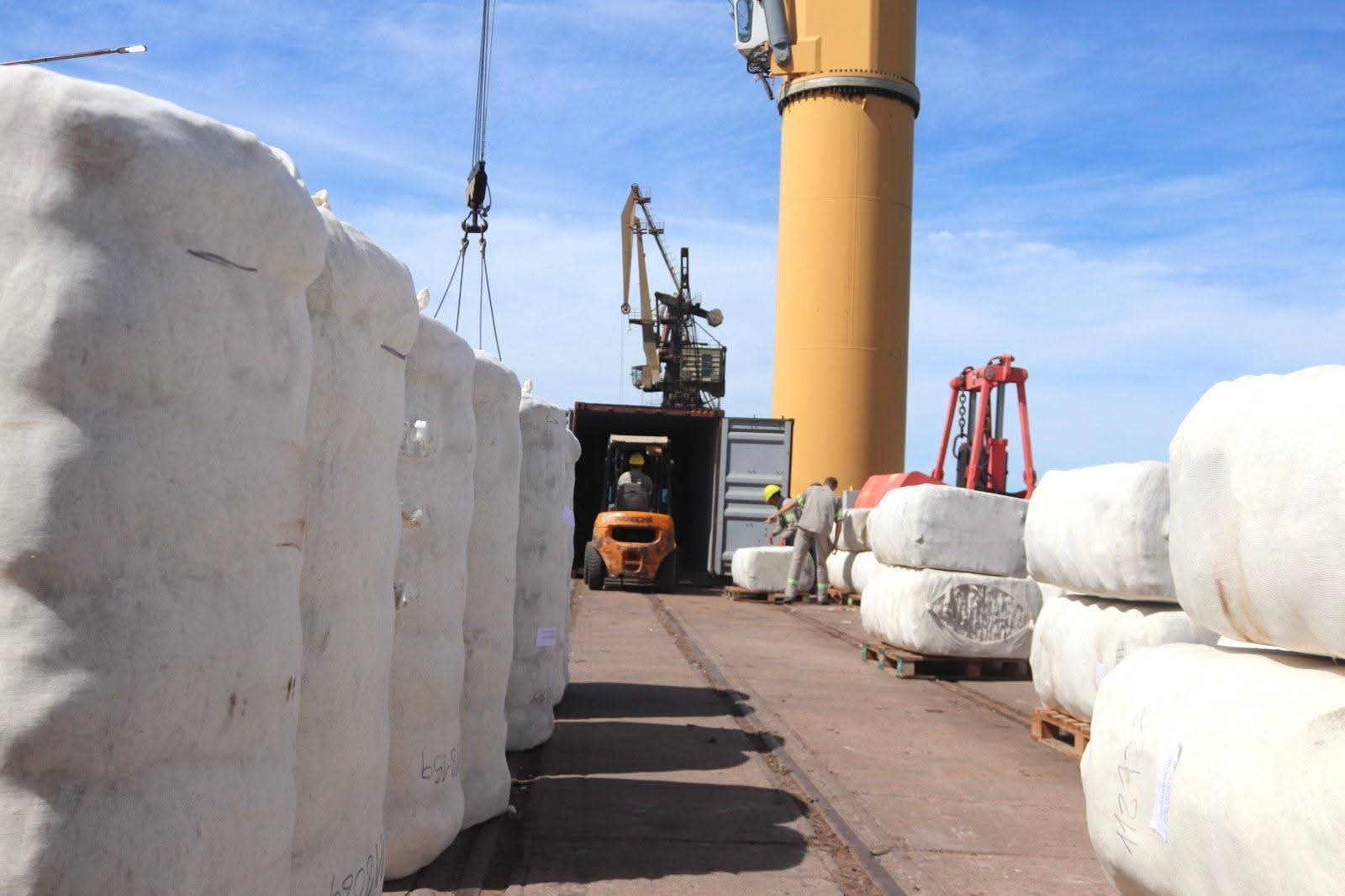 EXPORTACIÓN DE FIBRA DE ALGODÓN CHAQUEÑO DESDE EL PUERTO DE BARRANQUERAS CON DESTINO A VIETNAM.