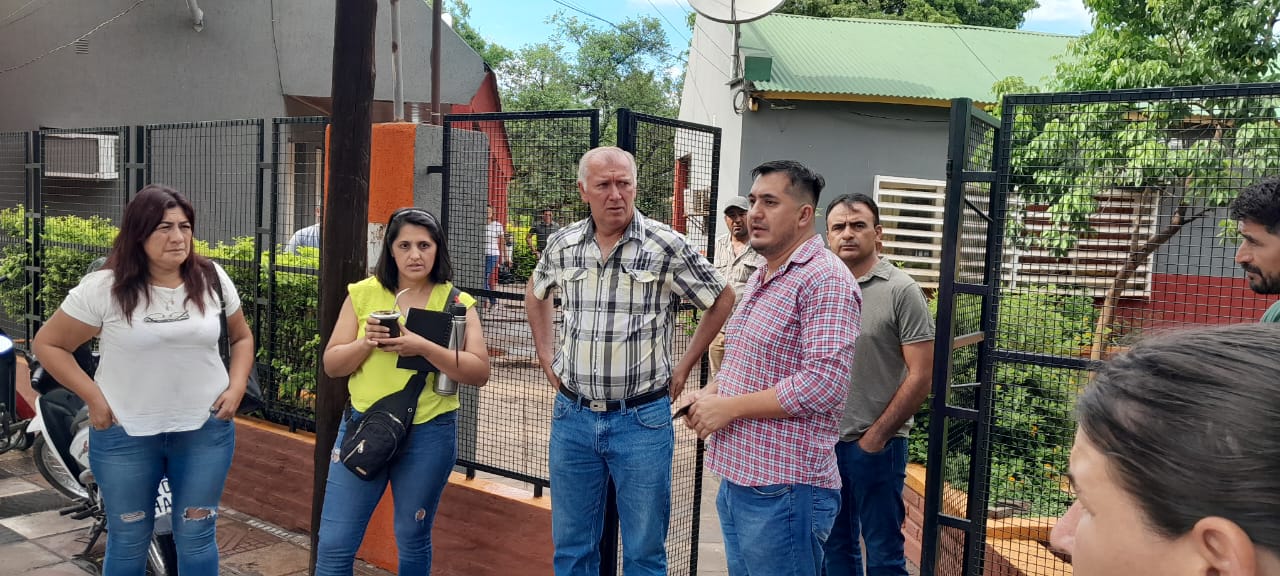 EL INTENDENTE ELECTO CR. RAFAEL FRÍAS FUE RECIBIDO POR JORGE FRANK EN EL MUNICIPIO LOCAL. 