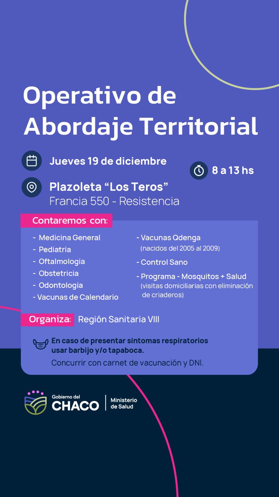 RESISTENCIA: ABORDAJE TERRITORIAL EN LA PLAZOLETA “LOS TEROS”.